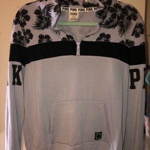 Purple/Gray Floral Victoria’s Secret PINK Pullover